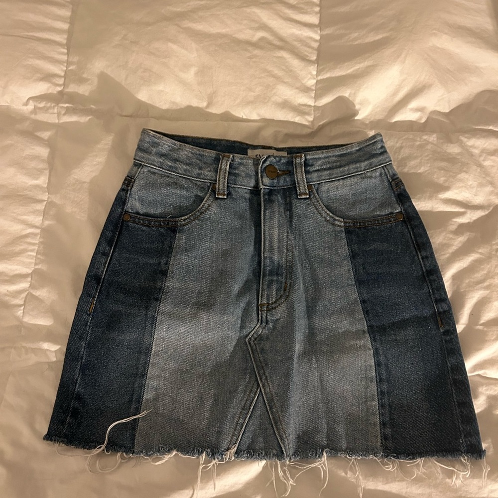Classic Blue Denim Pencil Skirt